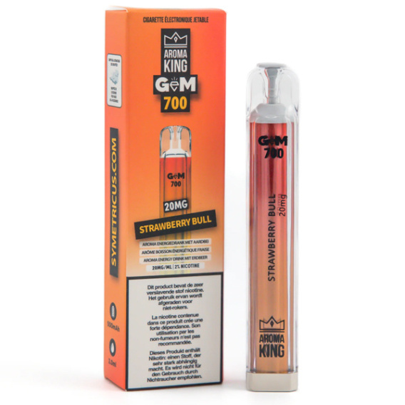 Aroma King Gem 700 Puffs 20mg Strawberry Bull